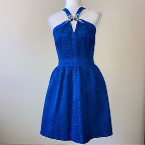 Rebecca Taylor Cocktail Mini Dress Blue XS